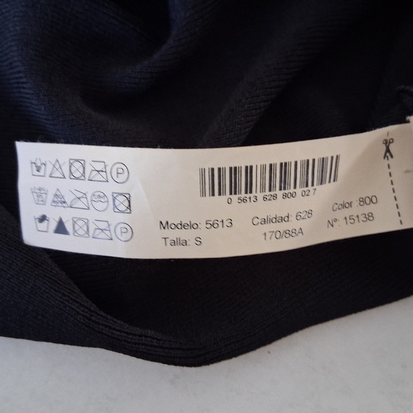 Massimo Dutti/ Black Ruffle Sleeve Top/ Stretchy/ Size US S - Picture 12 of 15